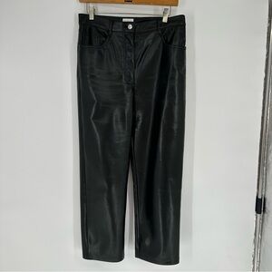 Wilfred Melinda Black Vegan Leather Pants Sz 10